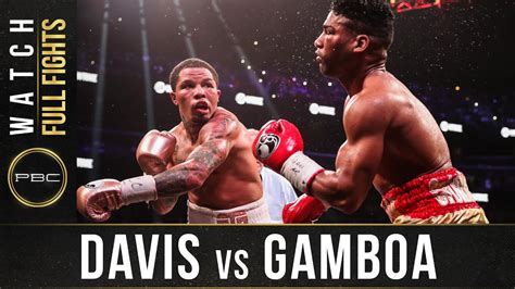Davis vs Gamboa FULL FIGHT: December 28, 2019 .